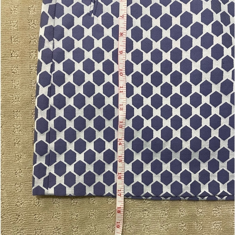 LOFT Outlet Short Skirt with Geometric‎ Design, Periwinkle, Sz 2P - Picture 5 of 7